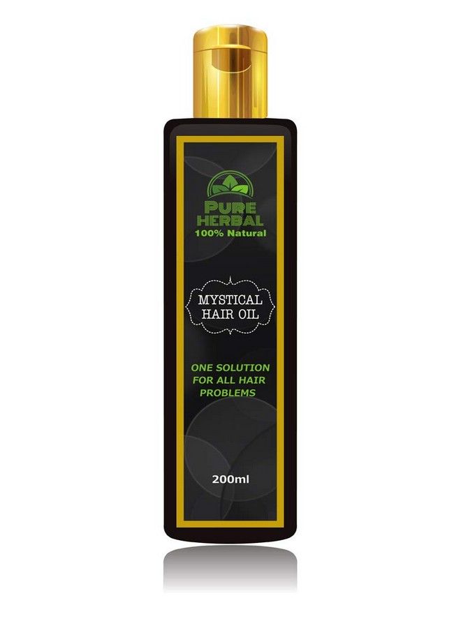 Pure Herbal Mystical Hair Oil 200 Ml And Mask/Natural Herb Extracts/Controls Hair Fall/Helps To Fights Dandruff/Nourishment For Hair For (Men/Women) (75 Grams) - Image 1