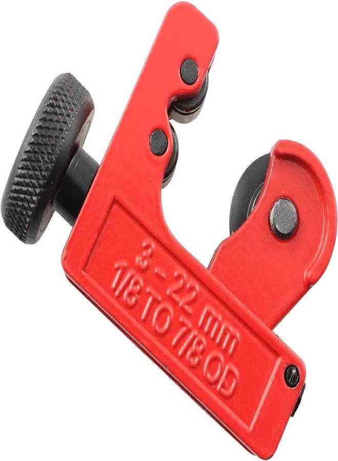 YXQ Mini Arrow Cutter 3-22mm (1/8'' - 7/8'') Adjustable Tube Cutter for Copper Pipe/Stainless Steel Tubing,Red - Image 1