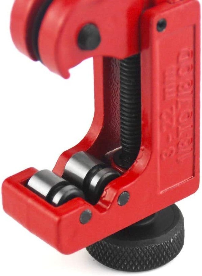 YXQ Mini Arrow Cutter 3-22mm (1/8'' - 7/8'') Adjustable Tube Cutter for Copper Pipe/Stainless Steel Tubing,Red - Image 2