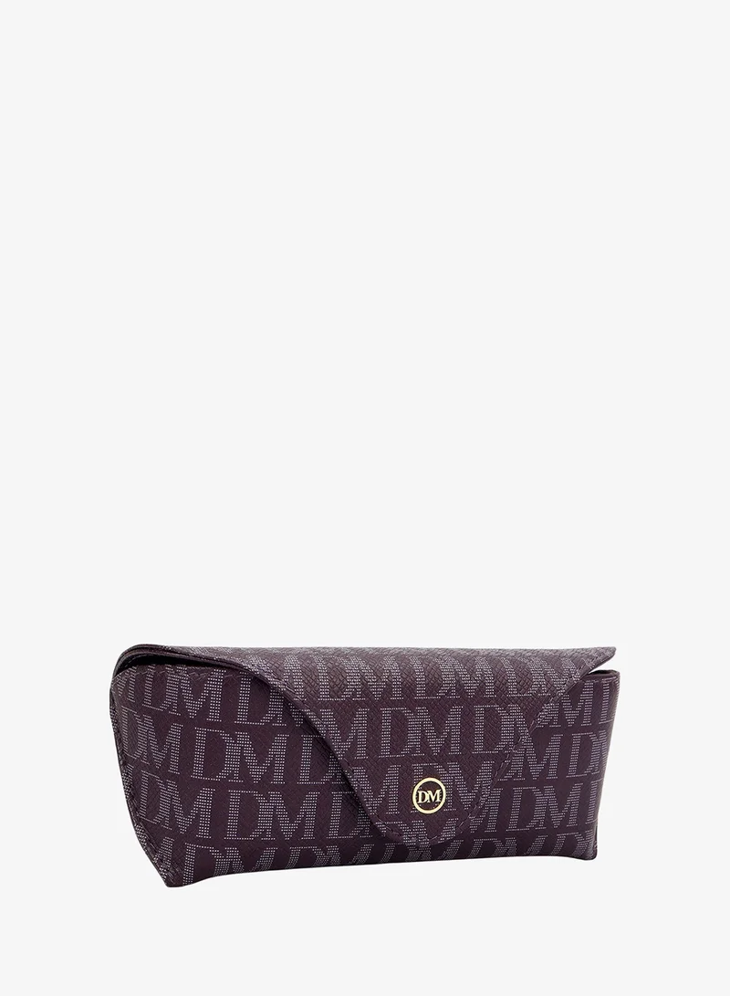 Da Milano Monogram Leather Spectacle Case - Grapevine