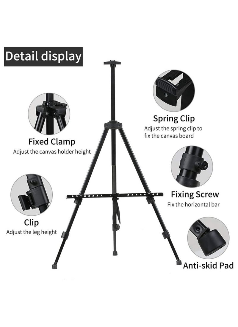Generic - Black metal drawing easel stand - Image 1