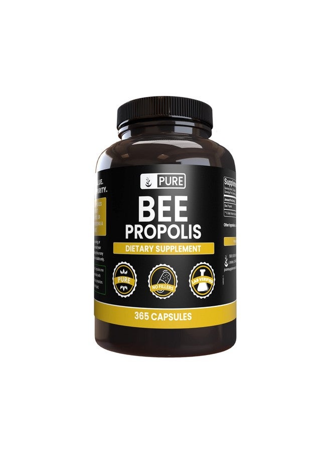PURE ORIGINAL INGREDIENTS PURE ORIGINAL INGREDIENTS Bee Propolis (365 Capsules) No Magnesium or Rice Fillers, Always Pure, Lab Verified - Image 1