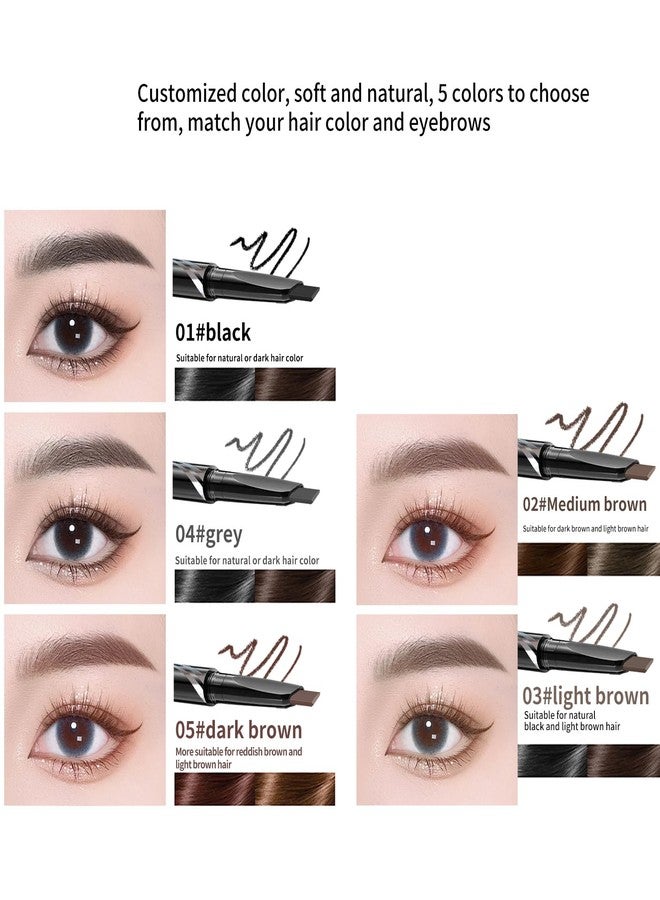 BLUE LOVE Eyebrow Pencil with Refillable Replacement Pack - Long-Lasting, Smudge-Proof, Waterproof, and Natural Finish for All Skin Types (02 Medium Coffee) - Image 4