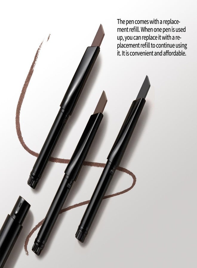 BLUE LOVE Eyebrow Pencil with Refillable Replacement Pack - Long-Lasting, Smudge-Proof, Waterproof, and Natural Finish for All Skin Types (02 Medium Coffee) - Image 5