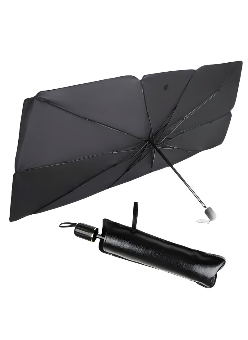 Excellent Car Sunshade Sun Protection Heat Insulation Cloth Umbrella Car Interior Sunshade  - Image 1