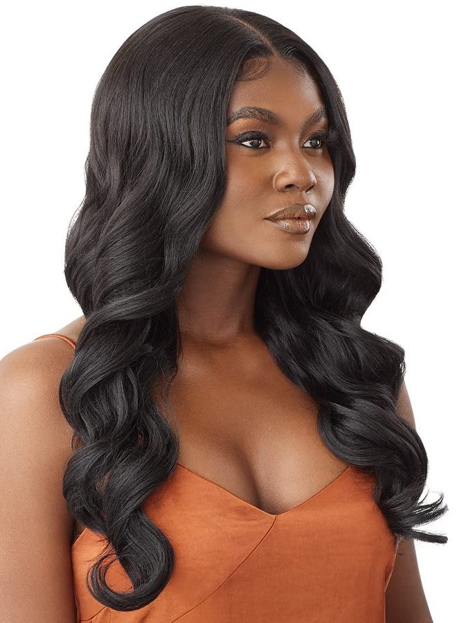 Outre - 5x5 Lace Closure Wig - Human Hair Blend - Body Curl 24" (DR4/GOLDEN HONEY BLONDE) - Image 3