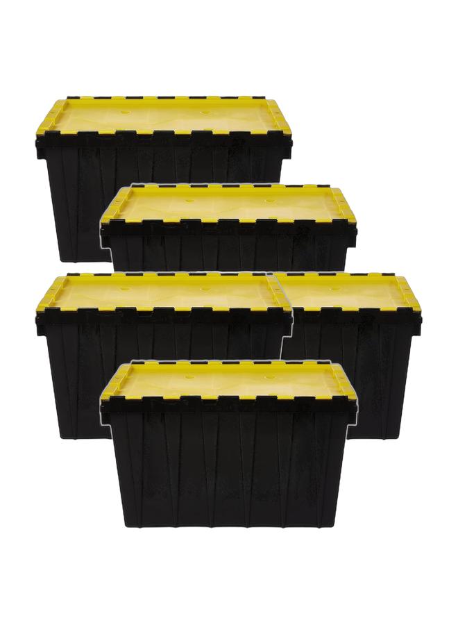 Cosmoplast صندوق تخزين بلاستيكي بسعة 55 لتر (عبوة من 5) - Image 1