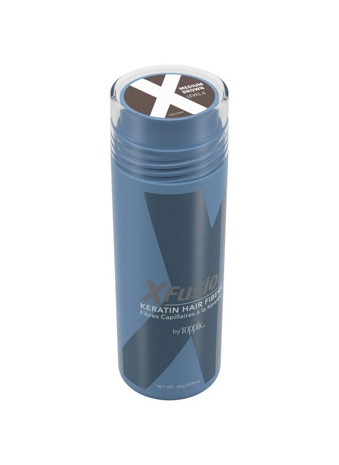 Xfusion Keratin Hair Fibers Medium Brown (Large Size 28G)  - Image 1