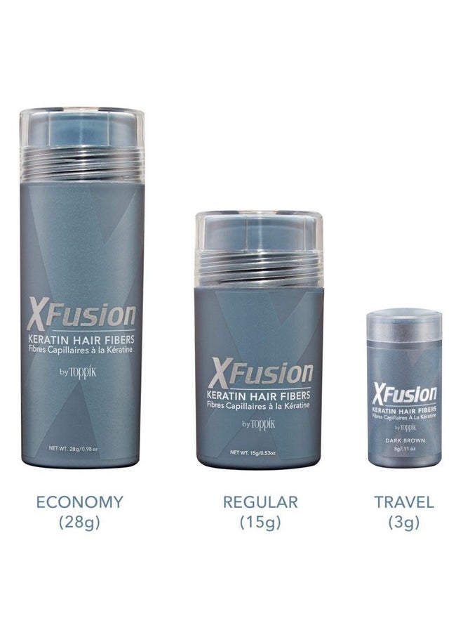 Xfusion Keratin Hair Fibers Medium Brown (Large Size 28G)  - Image 5