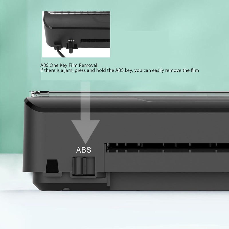 WALFRONT Laminator Machine A4 Laminator Thermal and Cold 320mm / min Low Noise Design with Quartz Heater for Menus Certificates Office Use (US Plug AC110-120V) - Image 3