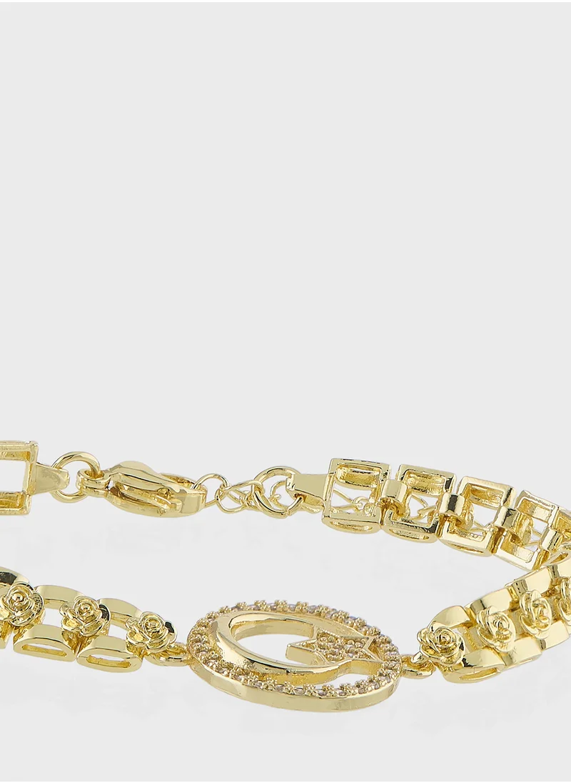 ستورتز 14K Gold Plated Moon Bracelet