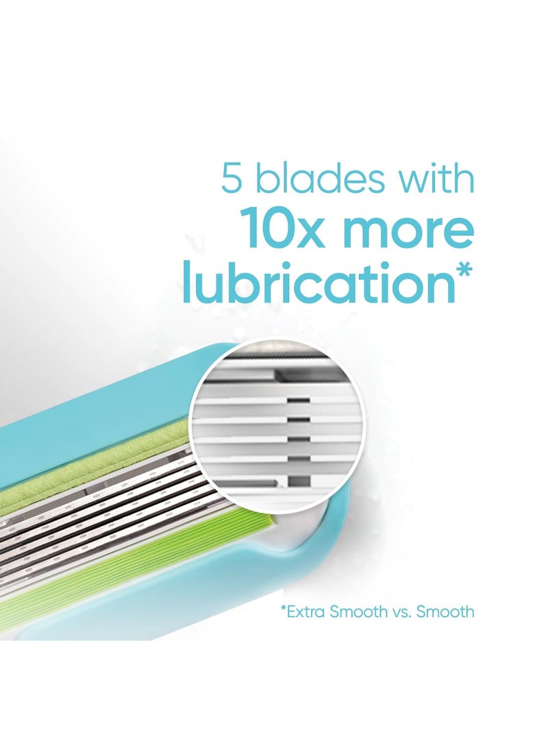 Gillette Venus Extra Smooth Pink Women's Razor Handle + 4 Blade Refills, Holiday Gifts for Women - Image 3