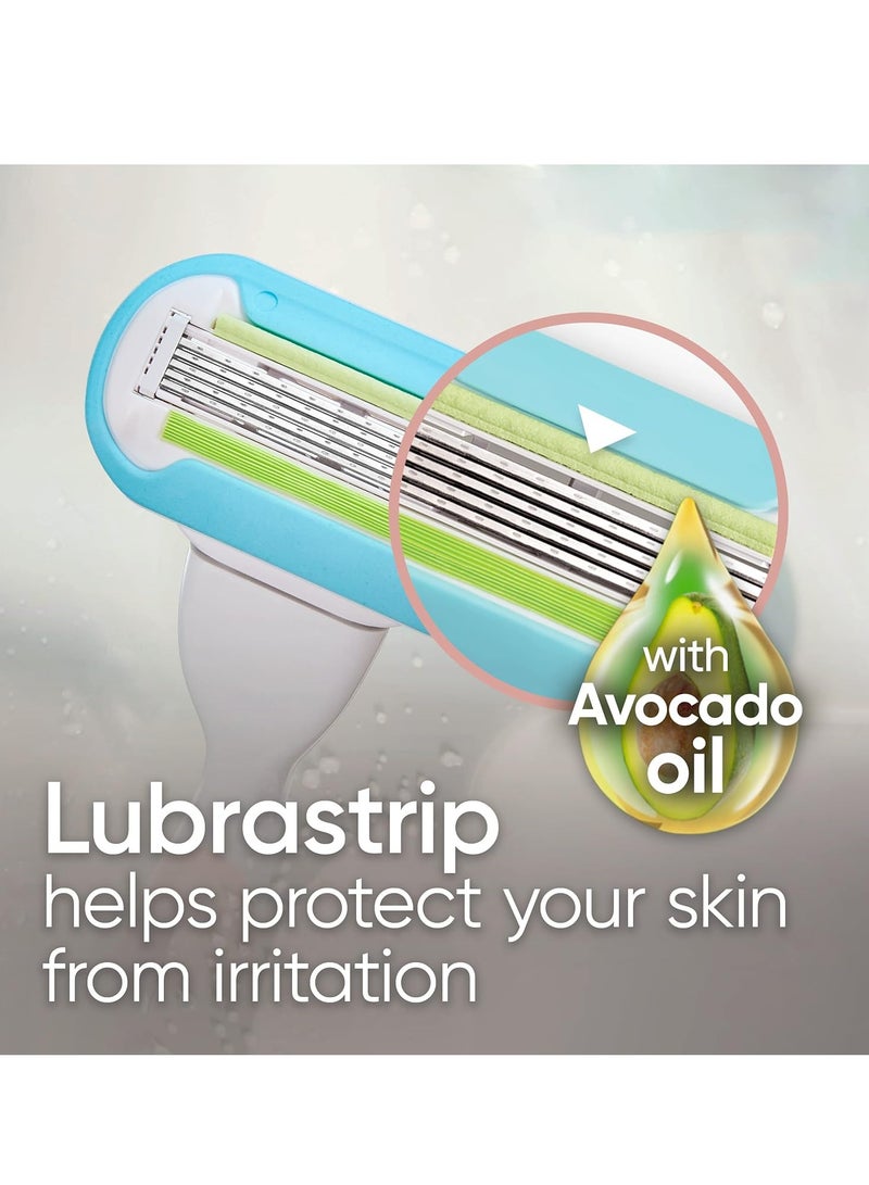 Gillette Venus Extra Smooth Pink Women's Razor Handle + 4 Blade Refills, Holiday Gifts for Women - Image 4