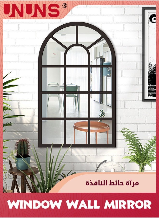 UNUNS - Wall Mirror Window Decor,Mirrors Arched Farmhouse For Living Room Bedroom Entryway Bathroom Vanity - Image 1
