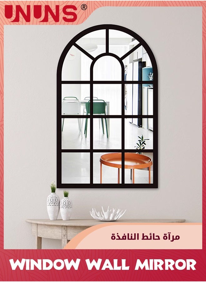UNUNS - Wall Mirror Window Decor,Mirrors Arched Farmhouse For Living Room Bedroom Entryway Bathroom Vanity - Image 1