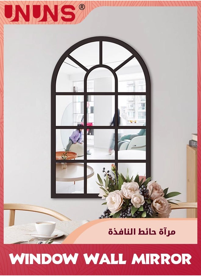 UNUNS - Wall Mirror Window Decor,Mirrors Arched Farmhouse For Living Room Bedroom Entryway Bathroom Vanity - Image 1