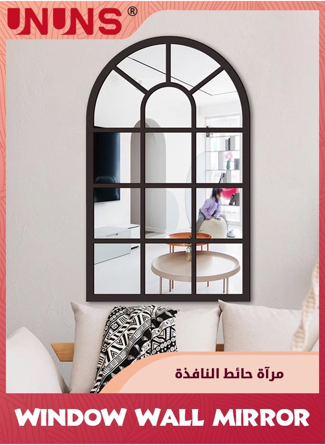UNUNS - Wall Mirror Window Decor,Mirrors Arched Farmhouse For Living Room Bedroom Entryway Bathroom Vanity - Image 1