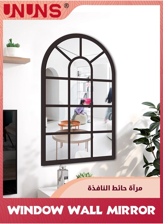 UNUNS - Wall Mirror Window Decor,Mirrors Arched Farmhouse For Living Room Bedroom Entryway Bathroom Vanity - Image 1