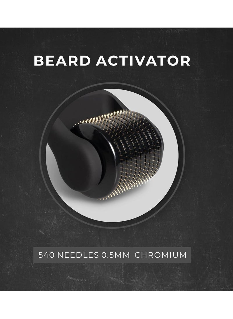 BEARDO Beard Activator Derma Roller for Men, 540 - 0.5mm Chromium needles, Stimulates Hair Growth - Follicles activation - Image 5