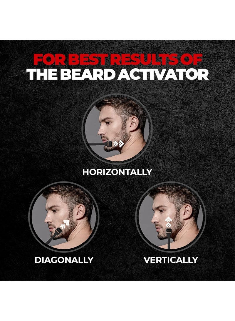 BEARDO Beard Activator Derma Roller for Men, 540 - 0.5mm Chromium needles, Stimulates Hair Growth - Follicles activation - Image 4