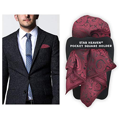 Star Heaven Pocket Squares Holder For Men, Best Accessories for Suits, Tuxedos,Vests and Dinner Jackets, 1Pack Assorted. - Image 3