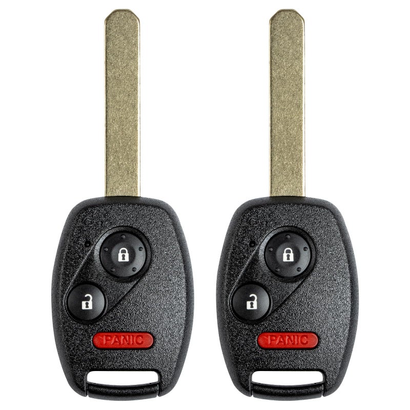 Vurkcy Key Fob Replacement for 2006-2014 Honda Ridgeline/05-10 Odyssey LX/ 07-08 Fit Car Keyless Entry Remote Control, OUCG8D-380H-A, 3 Btn, 2Pcs - Image 1