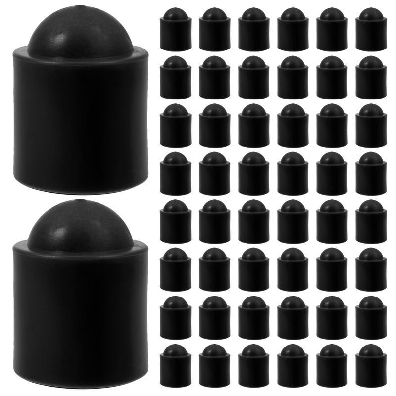 50Pcs Pool Cue End Protecting Cover Billiard Rod End Protectors Snooker Pool Parts - Image 1
