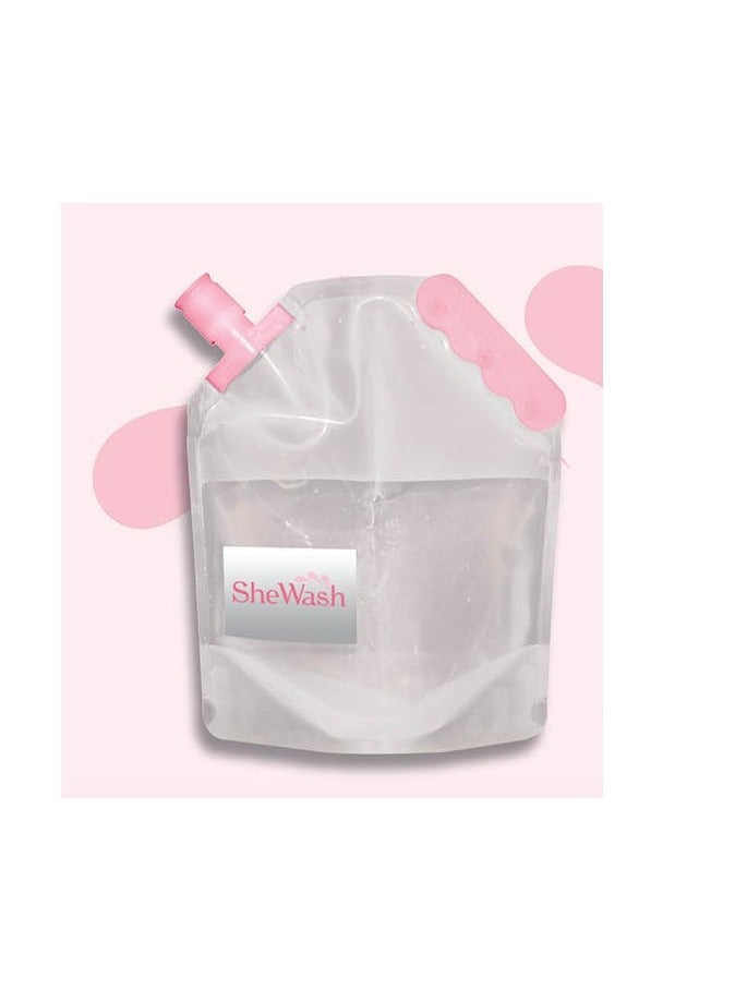 SHE Wash Portable Travel Bidet Sprayer With Hand Held Bidet Bag For Baby Travel Bathing kit for Traveling, Also Suitable for Men, Baby, Women or Bedridden Patient - Image 1