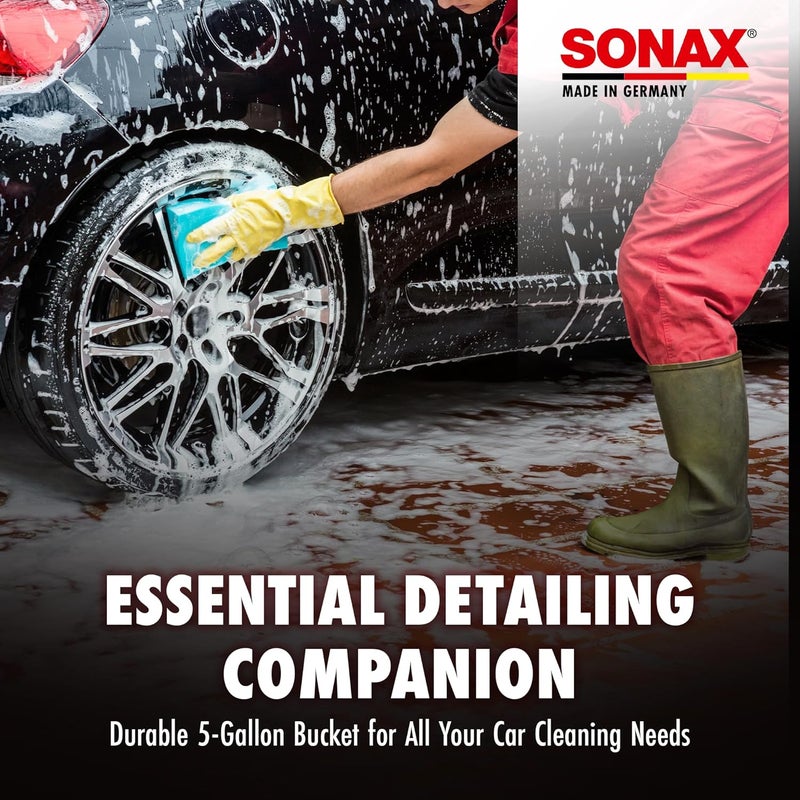 Sonax 5-Gallon Professional Wash Bucket with Grit Guard – Durable Car Wash Bucket for Detailing & Cleaning - Image 2