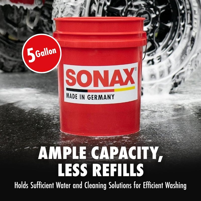 Sonax 5-Gallon Professional Wash Bucket with Grit Guard – Durable Car Wash Bucket for Detailing & Cleaning - Image 4