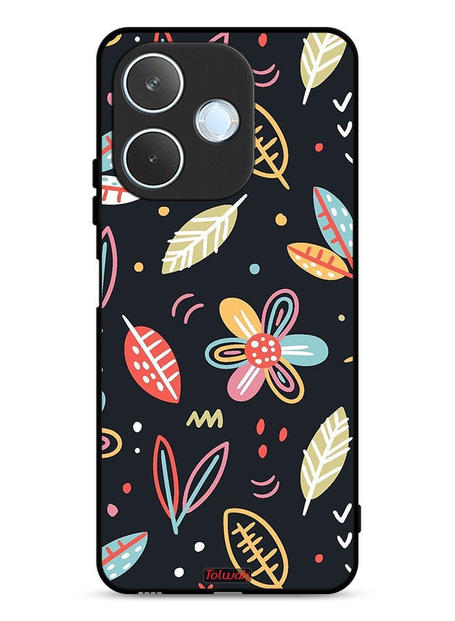 Tolwak Oppo A5 Pro Protective Case Cover Flowers And Leaves Abstract Art - Image 1