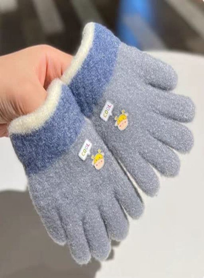ICW unisex Kids winter faux fur fluffy woolen warm glove for baby (2 to 10 years)(Assorted color) (4 to 5) - Image 5