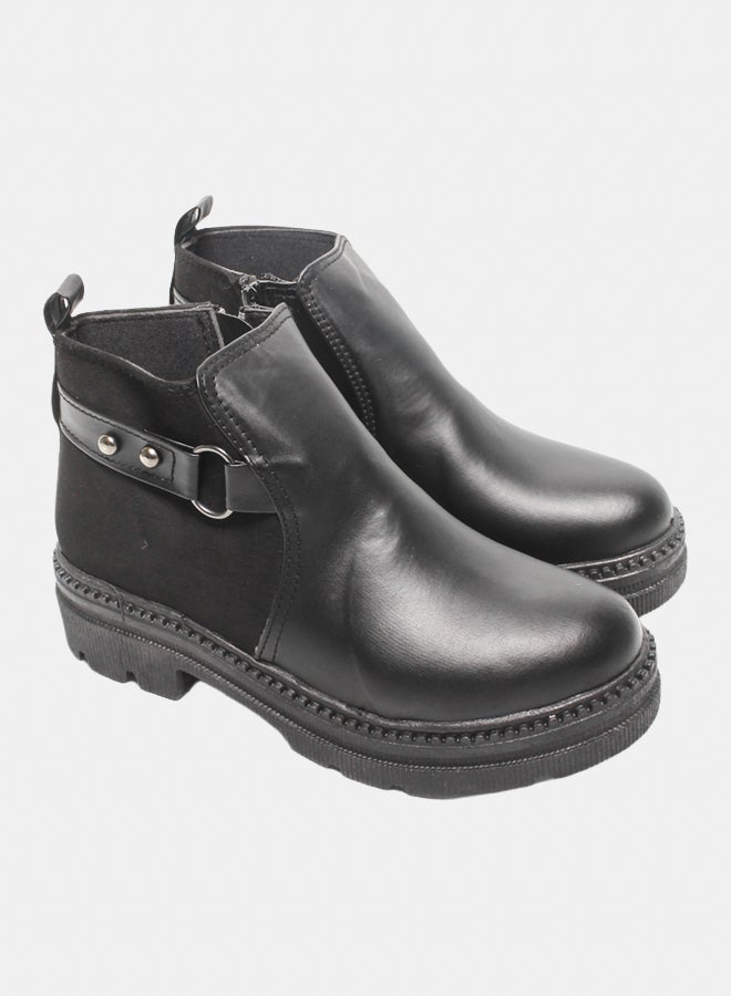 Glitter Women Half-Boots - Black - Image 1