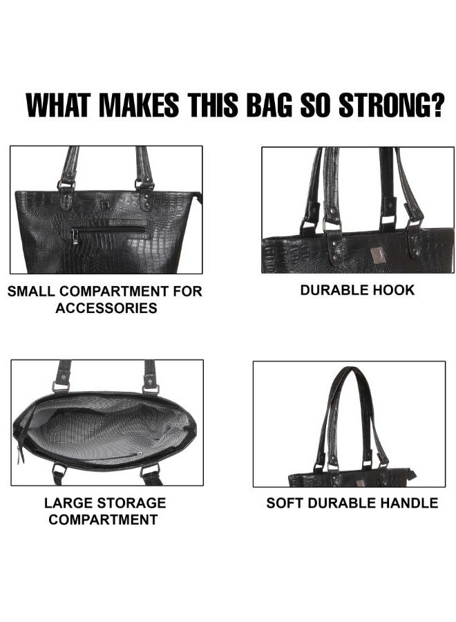 ماونت هود حقيبة يد/كتف للسيدات من نيث-أسود - Image 5