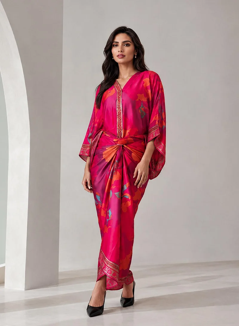 Ecstacy  Fuschia Coord set for Women | Best Price UAE