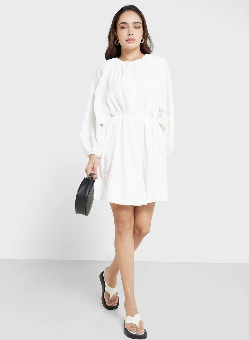 French Connection Balloon Sleeve Dress