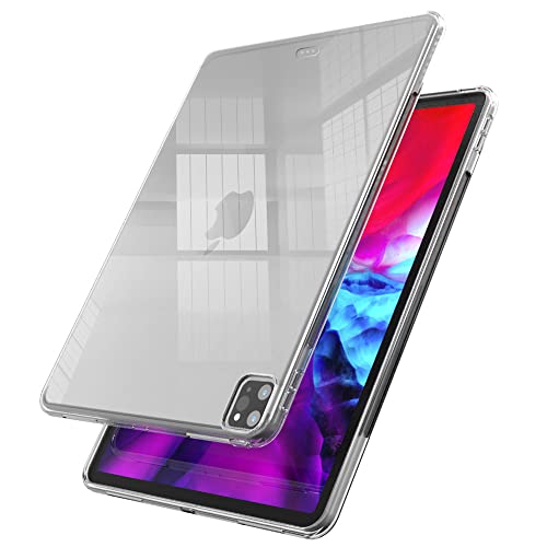 Asgens Clear Case for iPad Pro 12.9" 2022, Transparent Silicone Case Flexible Soft TPU Silicone Protective Cover for 2022 iPad Pro 12.9 inch Model A2437/A2764/A2766 - Image 1