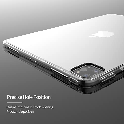 Asgens Clear Case for iPad Pro 12.9" 2022, Transparent Silicone Case Flexible Soft TPU Silicone Protective Cover for 2022 iPad Pro 12.9 inch Model A2437/A2764/A2766 - Image 2
