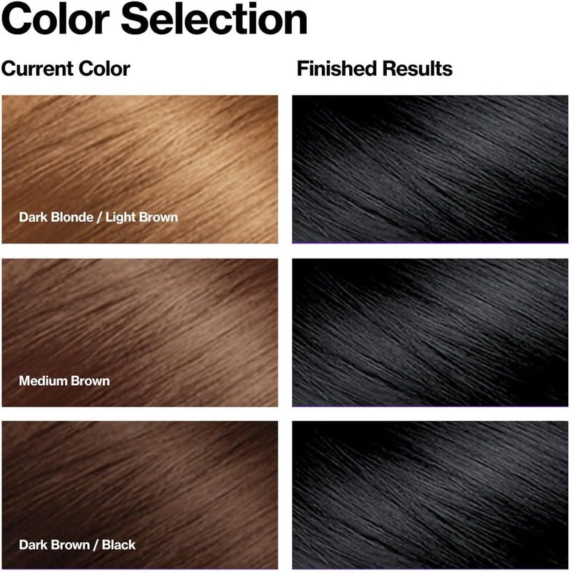 Revlon Colorsilk Beautiful Color, Permanent Hair Dye with Keratin, 100% Gray Coverage, Ammonia Free, 10 Black - Image 2