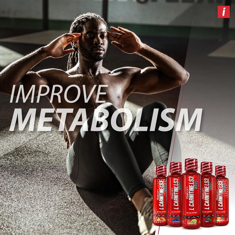 iSatori LCarnitine LS3 Concentrated Liquid Metabolic Enhancer and Energy Booster  Health and Fitness  Keto Friendly  Stimulant Free  Strawberry Kiwi 1500mg 32 Servings - Image 4