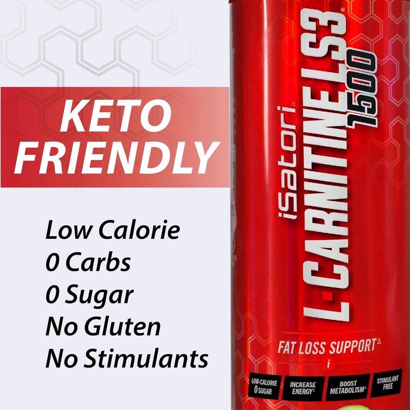 iSatori LCarnitine LS3 Concentrated Liquid Metabolic Enhancer and Energy Booster  Health and Fitness  Keto Friendly  Stimulant Free  Strawberry Kiwi 1500mg 32 Servings - Image 2