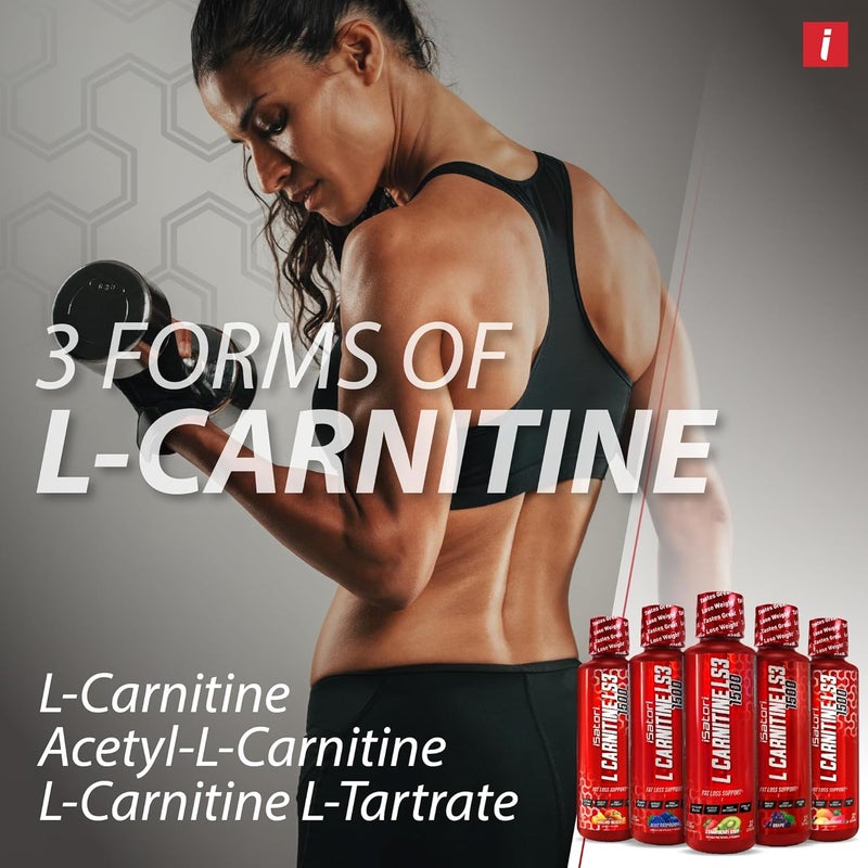 iSatori LCarnitine LS3 Concentrated Liquid Metabolic Enhancer and Energy Booster  Health and Fitness  Keto Friendly  Stimulant Free  Strawberry Kiwi 1500mg 32 Servings - Image 3