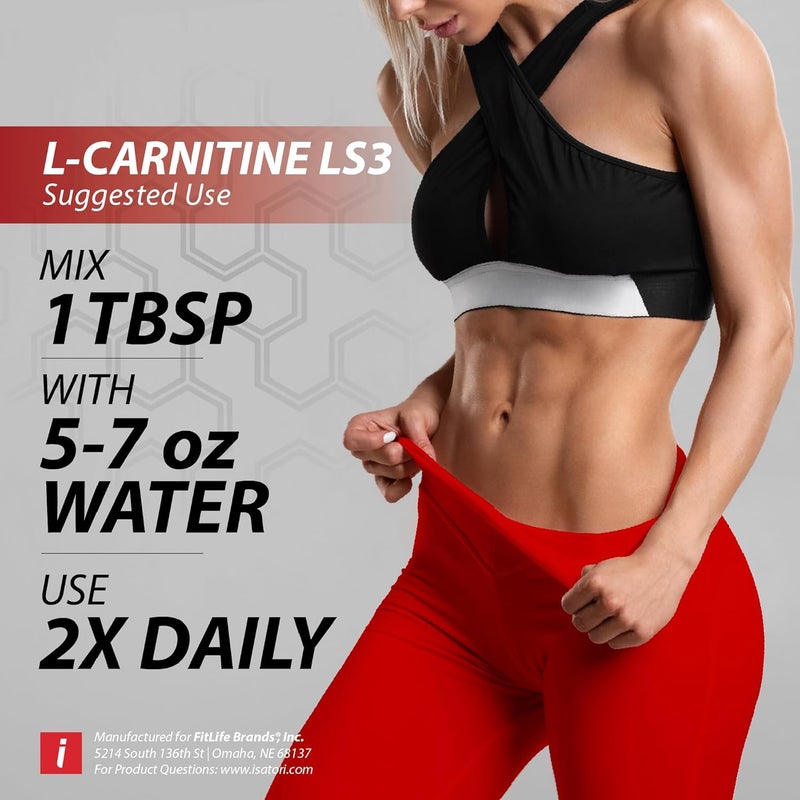 iSatori LCarnitine LS3 Concentrated Liquid Metabolic Enhancer and Energy Booster  Health and Fitness  Keto Friendly  Stimulant Free  Strawberry Kiwi 1500mg 32 Servings - Image 5