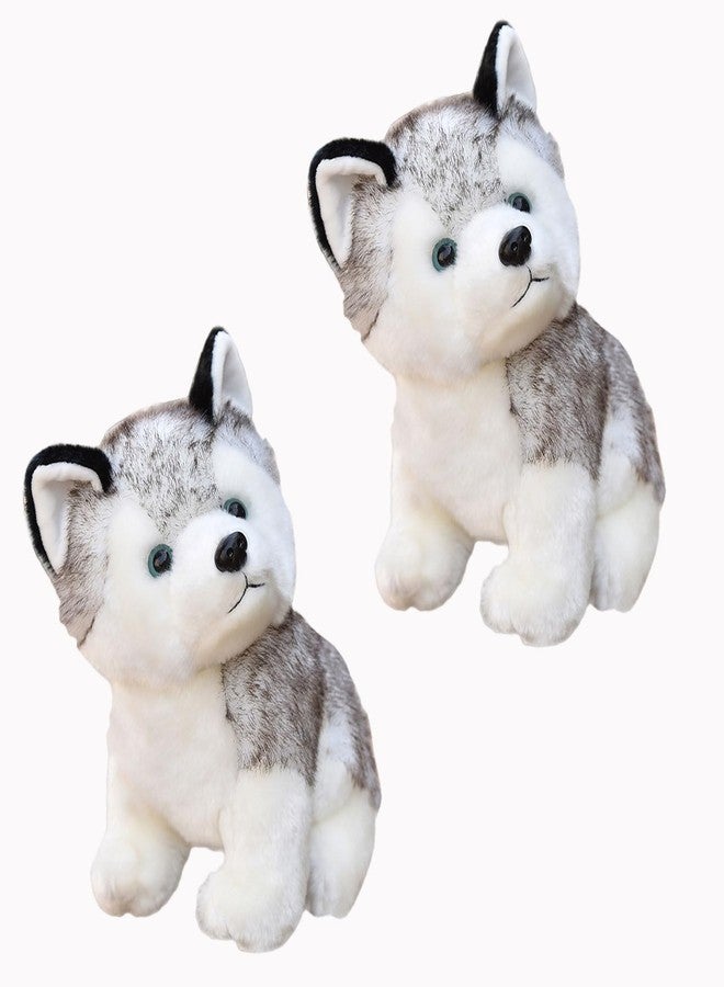 CHELEI2019 2PCS 7.9" Husky Stuffed Animal Stuffed Husky Dog Plush Toy Gifts for Kids - Image 1