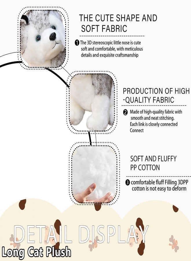 CHELEI2019 2PCS 7.9" Husky Stuffed Animal Stuffed Husky Dog Plush Toy Gifts for Kids - Image 3