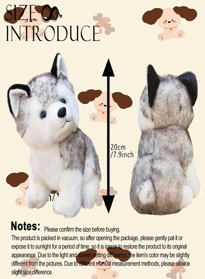 CHELEI2019 2PCS 7.9" Husky Stuffed Animal Stuffed Husky Dog Plush Toy Gifts for Kids - Image 2