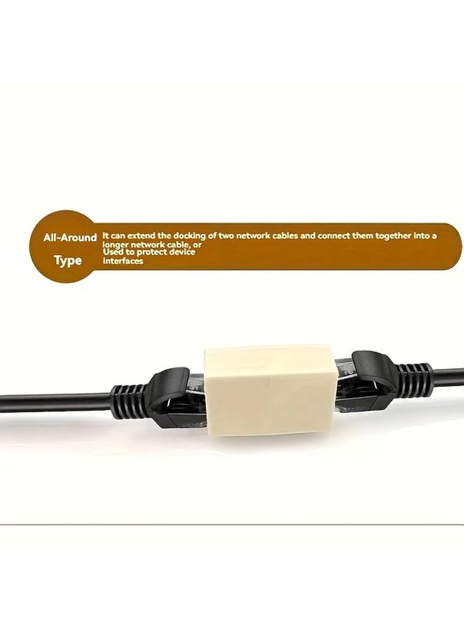 4pcs Cat6 Ethernet Coupler Straight Through RJ45 Connector Extender - Image 5