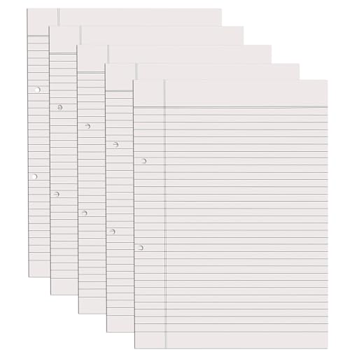 Qatalitic A4 Size Pack of 200 Both Side-Ruled Sheets, 2 Hole Punched Paper, For Project, Assignment, Practical, Homework - Image 1
