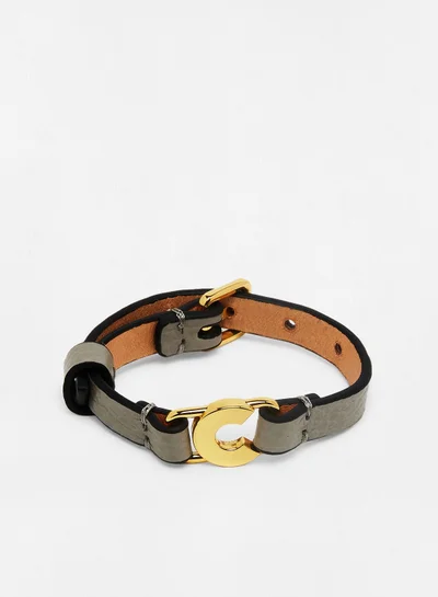 COCCINELLE Grained Leather Bracelet
