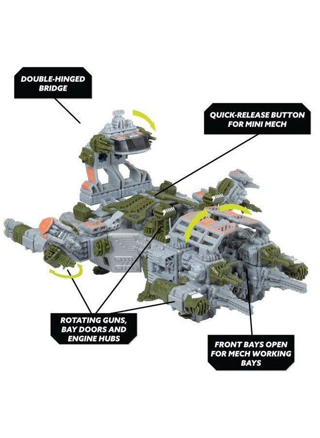 SNAP SHIPS Forge Claymore Cr76 Combat Transport Build To Battle Features Moving Pieces And Real Firing Action Ages 8+  - Image 4